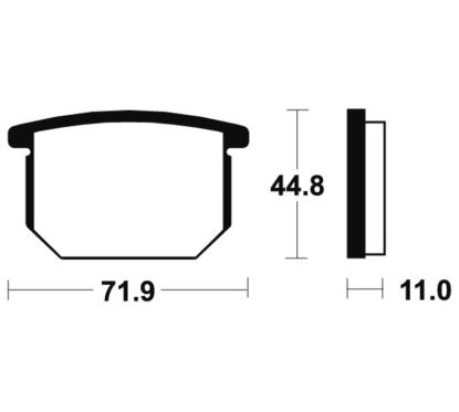 Plaquettes de frein TECNIUM route organique - MA34