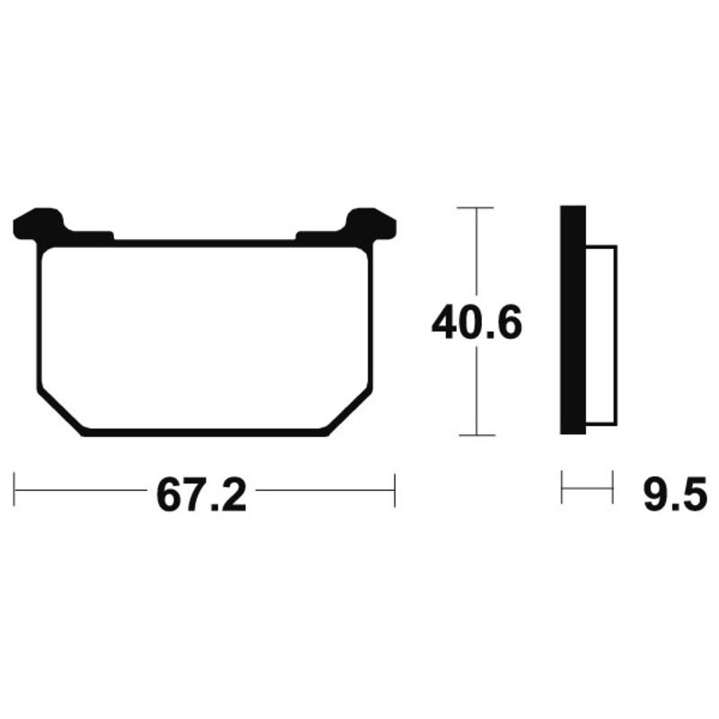 Plaquettes de frein TECNIUM route organique - MA40