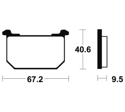 Plaquettes de frein TECNIUM route organique - MA40