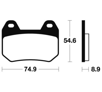 Plaquettes de frein TECNIUM route organique - MA246