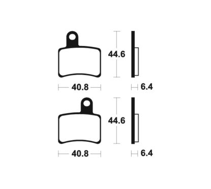 Plaquettes de frein TECNIUM route organique - MA396