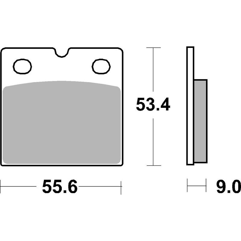 Plaquettes de frein BREMBO route métal fritté - 07BB14SP