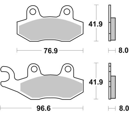 Plaquettes de frein BREMBO route métal fritté - 07YA21SA