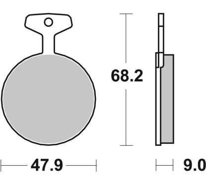 Plaquettes de frein BREMBO route carbone céramique - 07YA0207