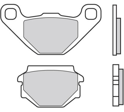 Plaquettes de frein BREMBO Scooter carbone céramique - 07015CC