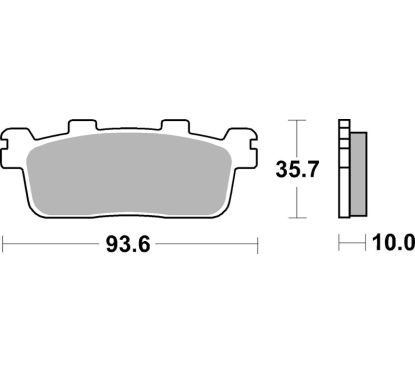Plaquettes de frein BREMBO Scooter métal fritté - 07069XS