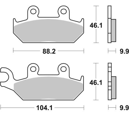 Plaquettes de frein BREMBO route carbone céramique - 07YA2508