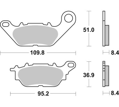 Plaquettes de frein BREMBO route carbone céramique - 07YA28CC