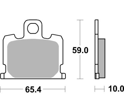 Plaquettes de frein BREMBO route carbone céramique - 07YA0809
