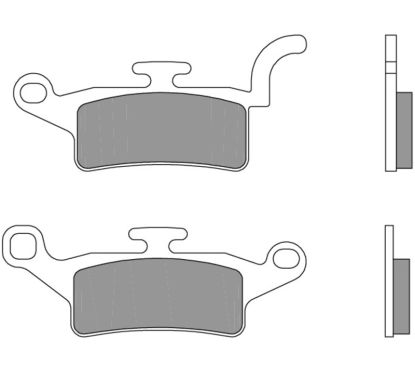 Plaquettes de frein BREMBO Scooter carbone céramique - 07093CC