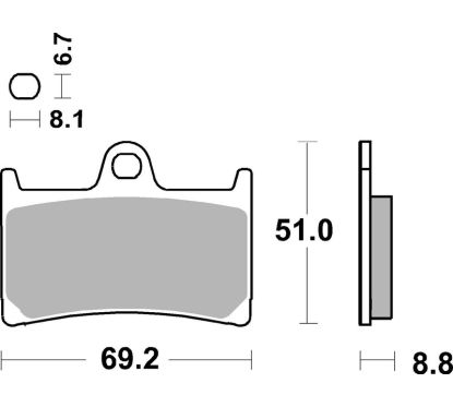 Plaquettes de frein BREMBO route métal fritté - 07YA23LA