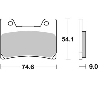 Plaquettes de frein BREMBO route métal fritté - 07YA24SA