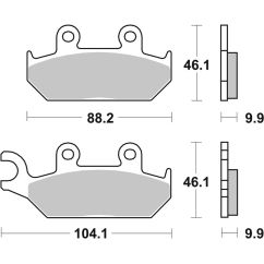 Plaquettes de frein BREMBO route métal fritté - 07YA25SA