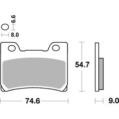 Plaquettes de frein BREMBO route métal fritté - 07YA26SA