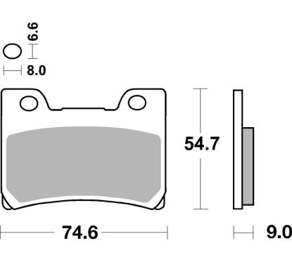 Plaquettes de frein BREMBO route métal fritté - 07YA26SA