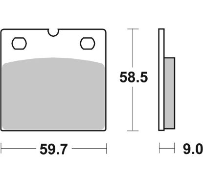 Plaquettes de frein BREMBO route carbone céramique - 07BB2307