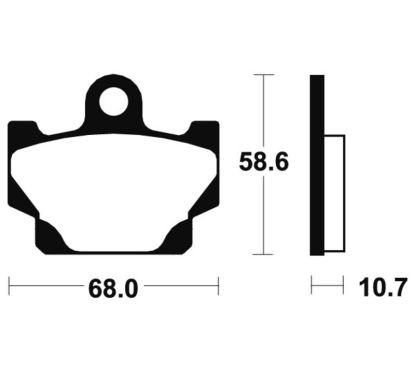 Plaquettes de frein TECNIUM route organique - MA50