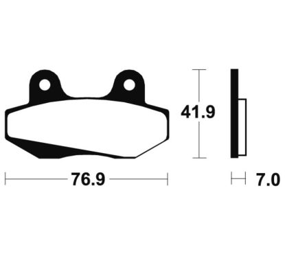 Plaquettes de frein TECNIUM route organique - MA51