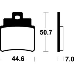Plaquettes de frein TECNIUM Scooter organique - ME275