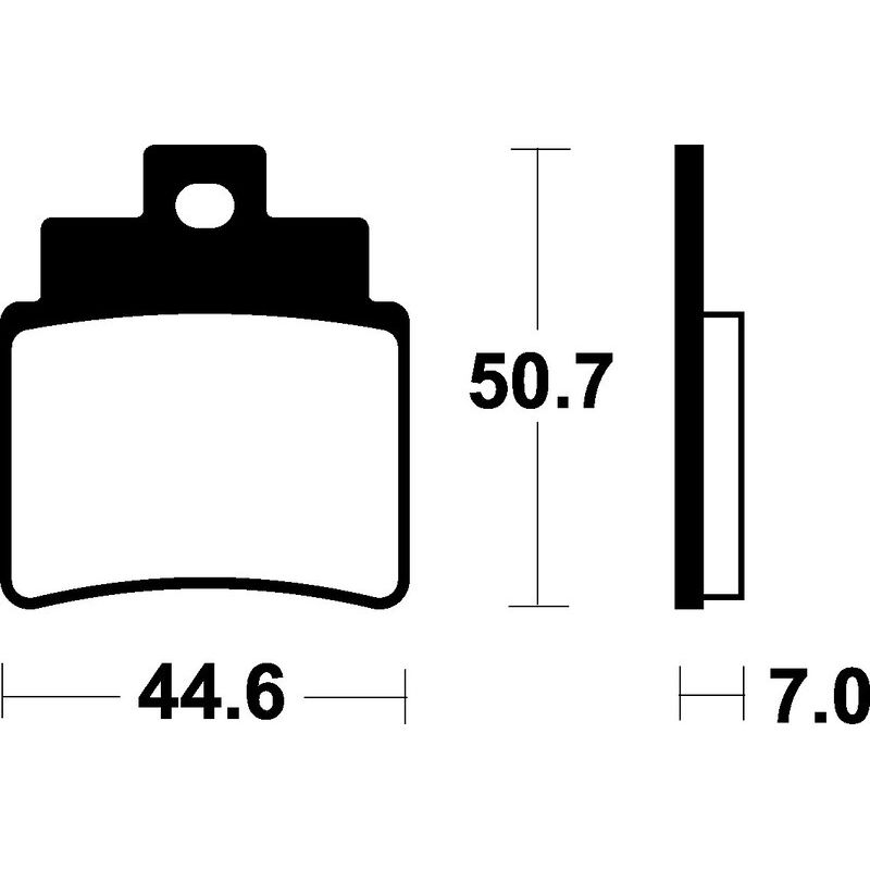 Plaquettes de frein TECNIUM Scooter organique - ME275