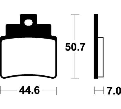 Plaquettes de frein TECNIUM Scooter organique - ME275
