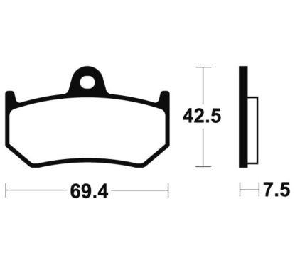 Plaquettes de frein TECNIUM Performance métal fritté - MR263