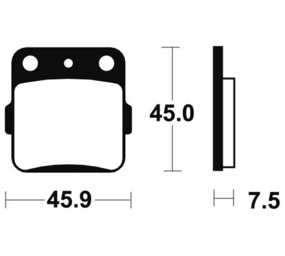 Plaquettes de frein TECNIUM Racing MX/Quad métal fritté - MOR92