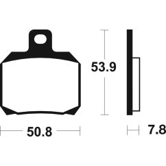 Plaquettes de frein TECNIUM Scooter organique - ME230