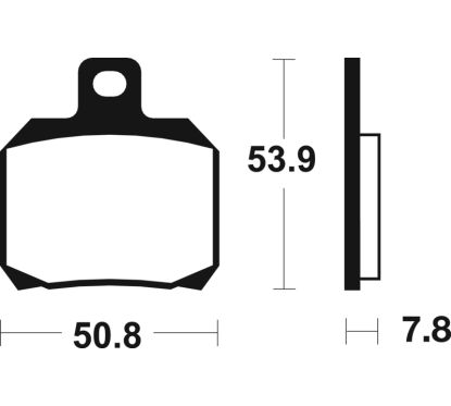 Plaquettes de frein TECNIUM Scooter organique - ME230