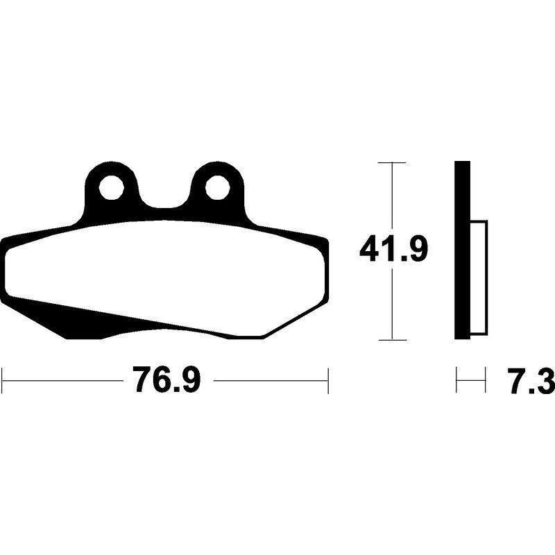 Plaquettes de frein TECNIUM Scooter organique - ME152