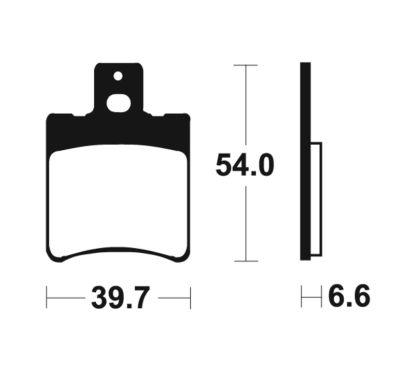 Plaquettes de frein TECNIUM Scooter organique - ME167