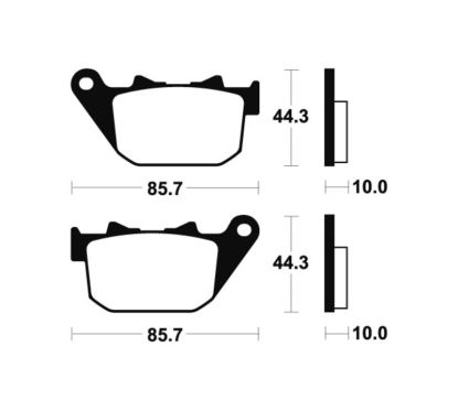 Plaquettes de frein TECNIUM Performance métal fritté - MR308