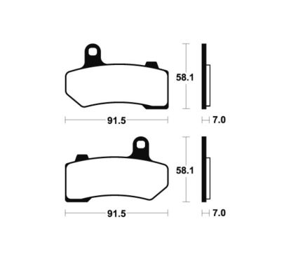 Plaquettes de frein TECNIUM Performance métal fritté - MR330