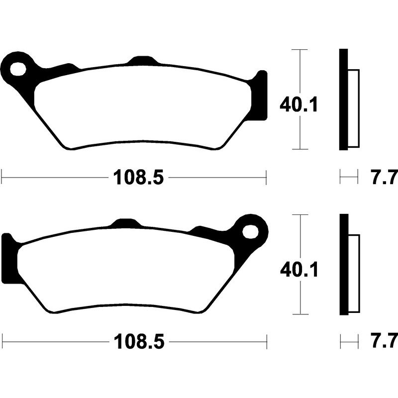 Plaquettes de frein TECNIUM Scooter organique - ME174