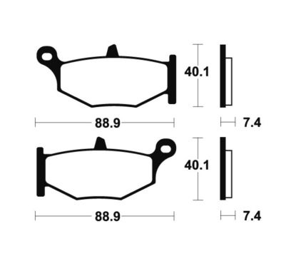 Plaquettes de frein TECNIUM Performance métal fritté - MR333