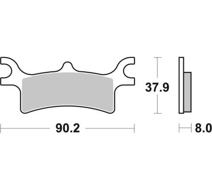 Plaquettes de frein BREMBO Off-Road métal fritté - 07PO06SD