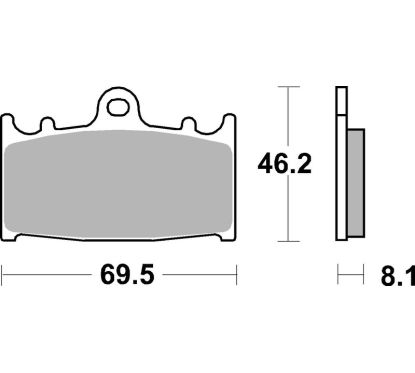 Plaquettes de frein BREMBO carbone céramique - 07KA13RC