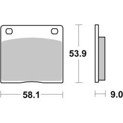 Plaquettes de frein BREMBO route carbone céramique - 07KS0207