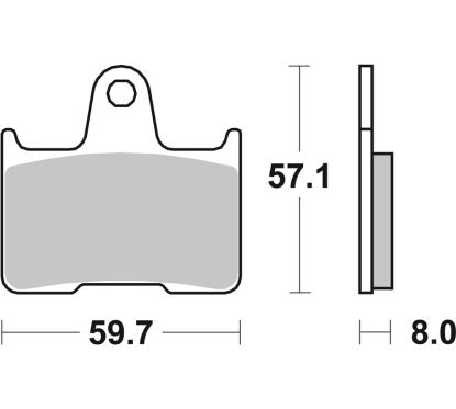 Plaquettes de frein BREMBO route métal fritté - 07KA21SP