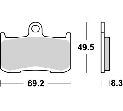 Plaquettes de frein BREMBO carbone céramique - 07KA23RC