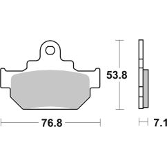 Plaquettes de frein BREMBO route carbone céramique - 07SU0904