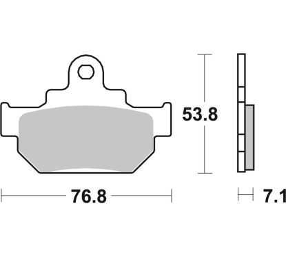 Plaquettes de frein BREMBO route carbone céramique - 07SU0904