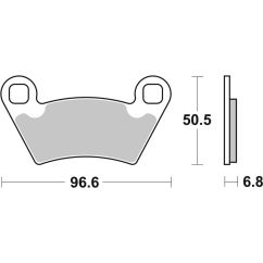 Plaquettes de frein BREMBO Off-Road métal fritté - 07PO07SD