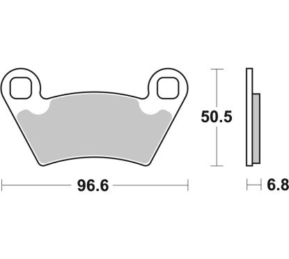 Plaquettes de frein BREMBO Off-Road métal fritté - 07PO07SD