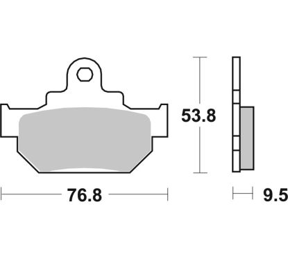 Plaquettes de frein BREMBO route carbone céramique - 07SU0808