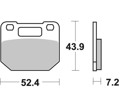 Plaquettes de frein BREMBO route carbone céramique - 07SU1005