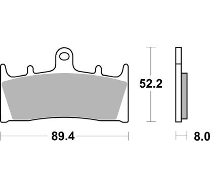 Plaquettes de frein BREMBO route carbone céramique - 07SU1907