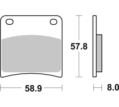Plaquettes de frein BREMBO route métal fritté - 07SU13SP