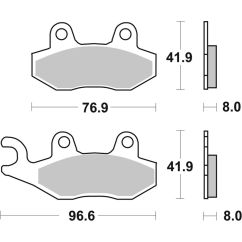 Plaquettes de frein BREMBO route métal fritté - 07YA21LA
