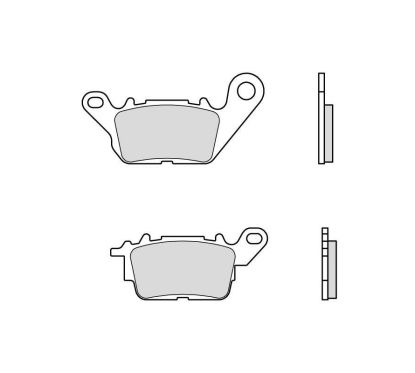 Plaquettes de frein BREMBO Scooter carbone céramique - 07113CC